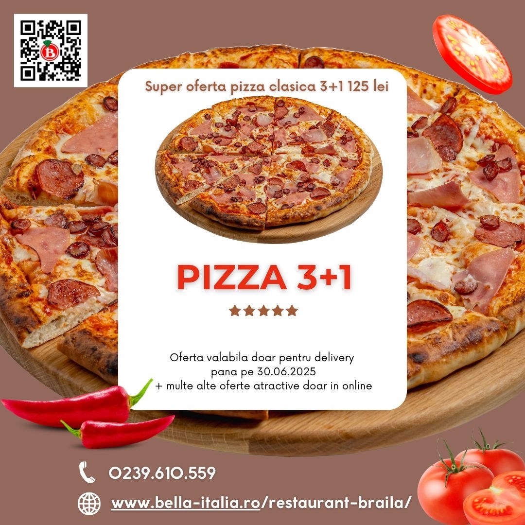 Oferta Pizza 3+1