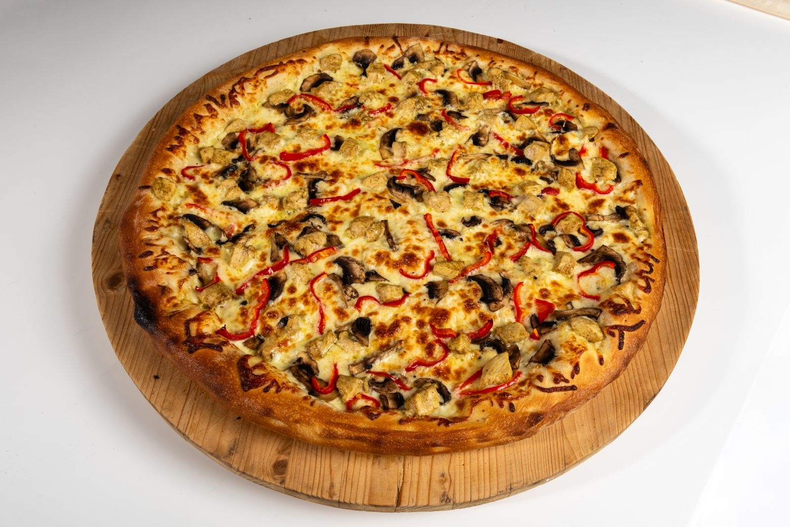 Pizza Con Pollo Grande