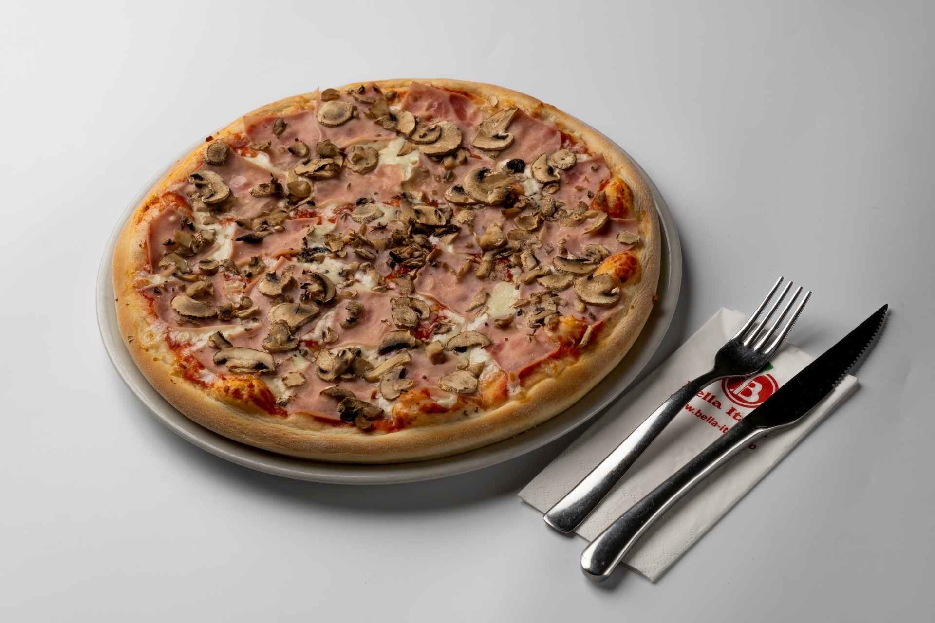 Pizza prosciuto cotto e funghi Piccolo