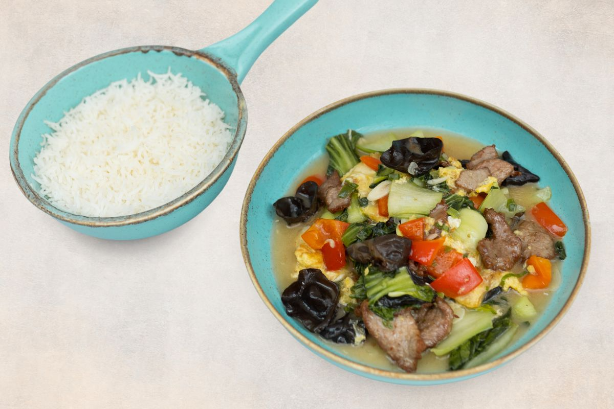 Beef and Bok Choy - Mu Xu Rou (E, SS)
