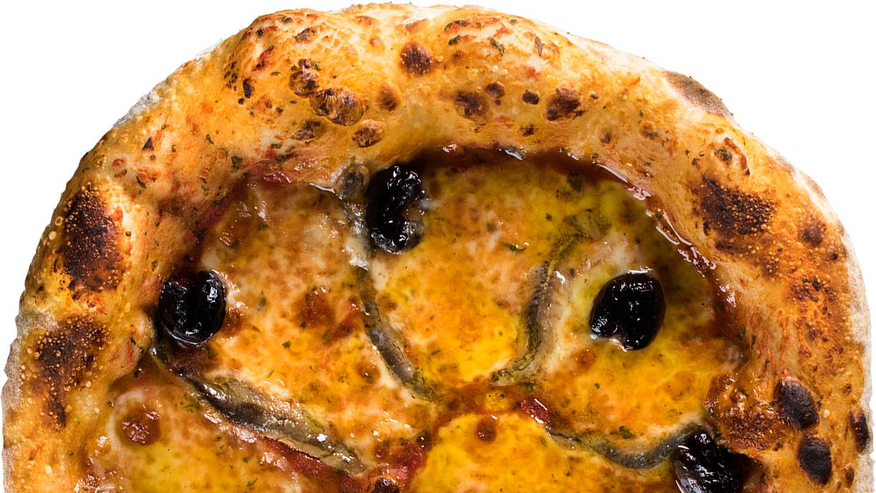 Pizza con Acciughe e Olive 440 г.