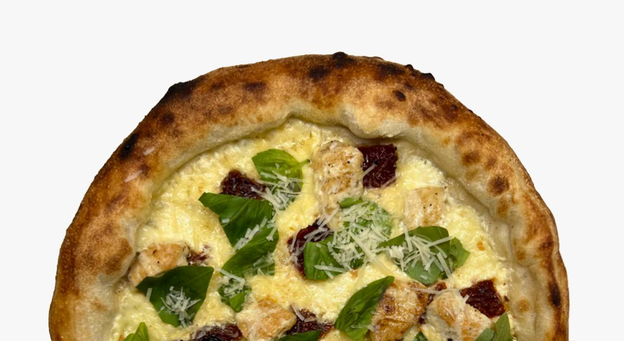 Pizza con Pollo e Pomodoro e Basilico 450г