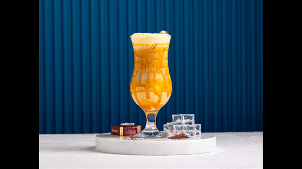 Iced Saffron Latte
